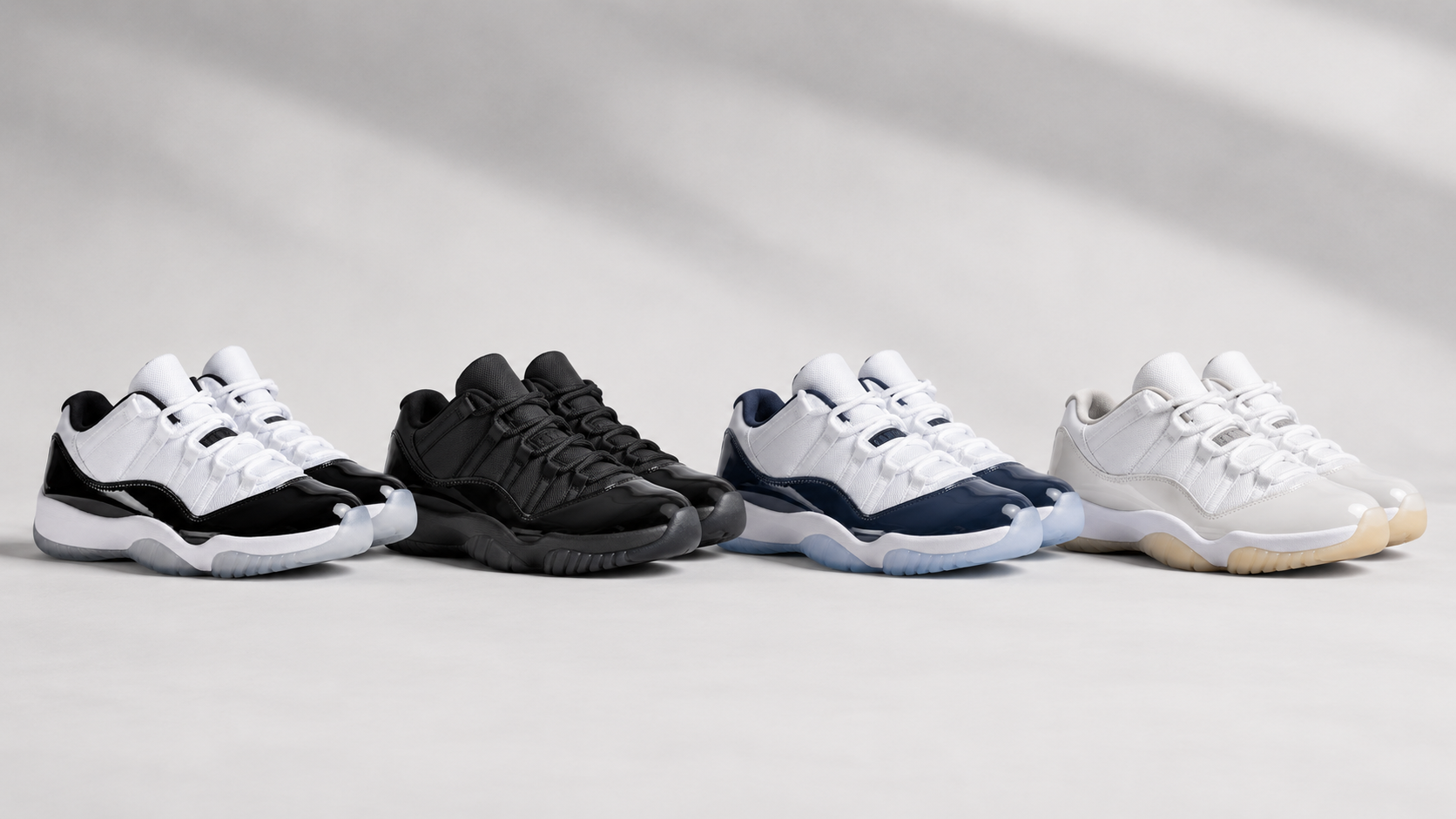 Варианты цветовых сочетаний Air Jordan 11 Low